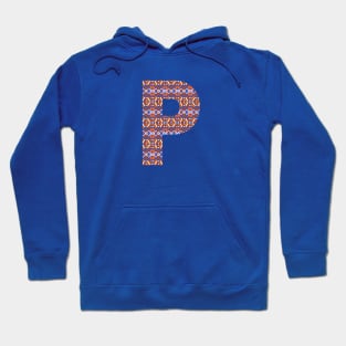 Monogram Letter P- geometric pattern Hoodie